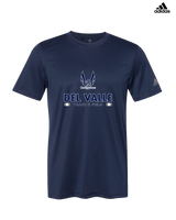 Del Valle HS Track and Field Stacked - Adidas Men's Performance Shirt