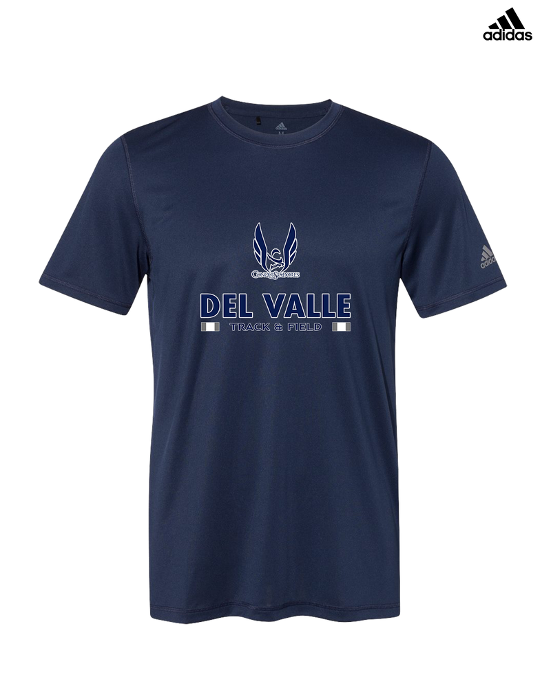 Del Valle HS Track and Field Stacked - Adidas Men's Performance Shirt
