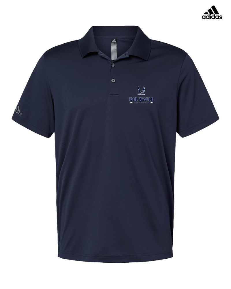 Del Valle HS Track and Field Stacked - Adidas Men's Performance Polo