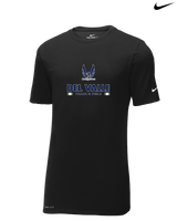 Del Valle HS Track and Field Stacked - Nike Cotton Poly Dri-Fit