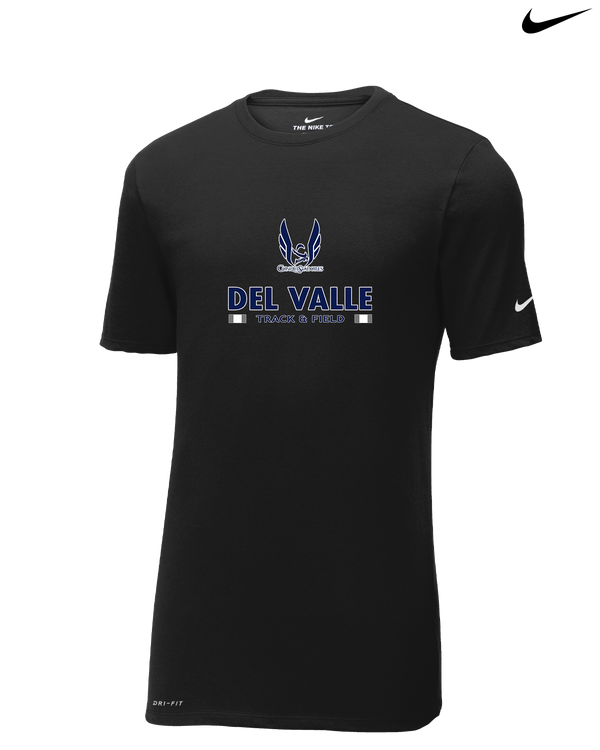 Del Valle HS Track and Field Stacked - Nike Cotton Poly Dri-Fit