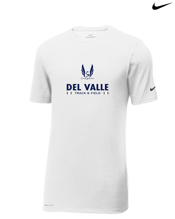 Del Valle HS Track and Field Stacked - Nike Cotton Poly Dri-Fit