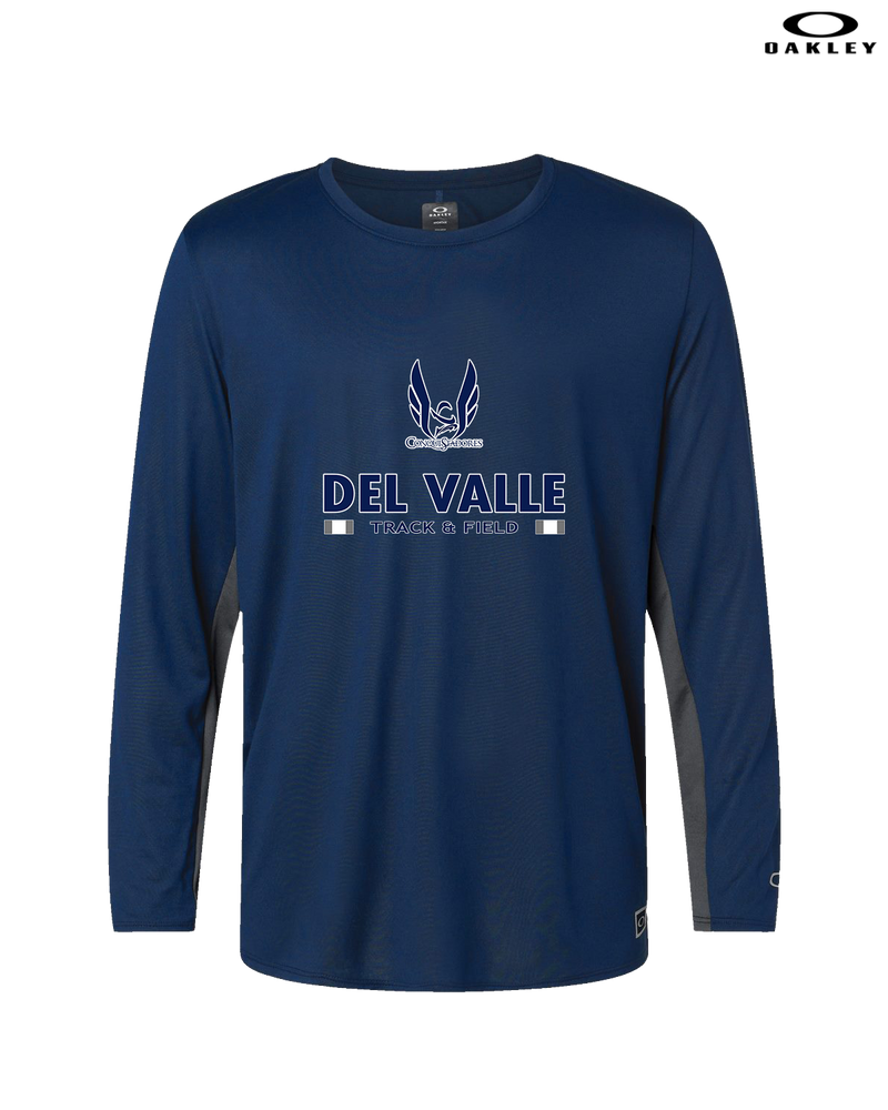 Del Valle HS Track and Field Stacked - Oakley Hydrolix Long Sleeve