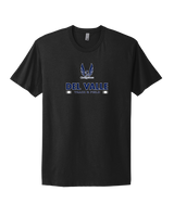 Del Valle HS Track and Field Stacked - Select Cotton T-Shirt