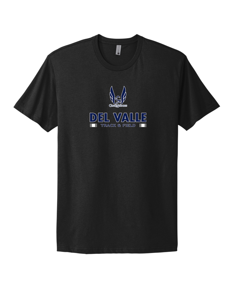 Del Valle HS Track and Field Stacked - Select Cotton T-Shirt