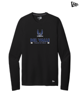 Del Valle HS Track and Field Stacked - New Era Long Sleeve Crew