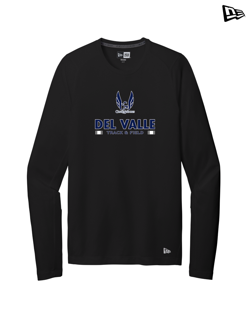 Del Valle HS Track and Field Stacked - New Era Long Sleeve Crew