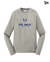 Del Valle HS Track and Field Stacked - New Era Long Sleeve Crew