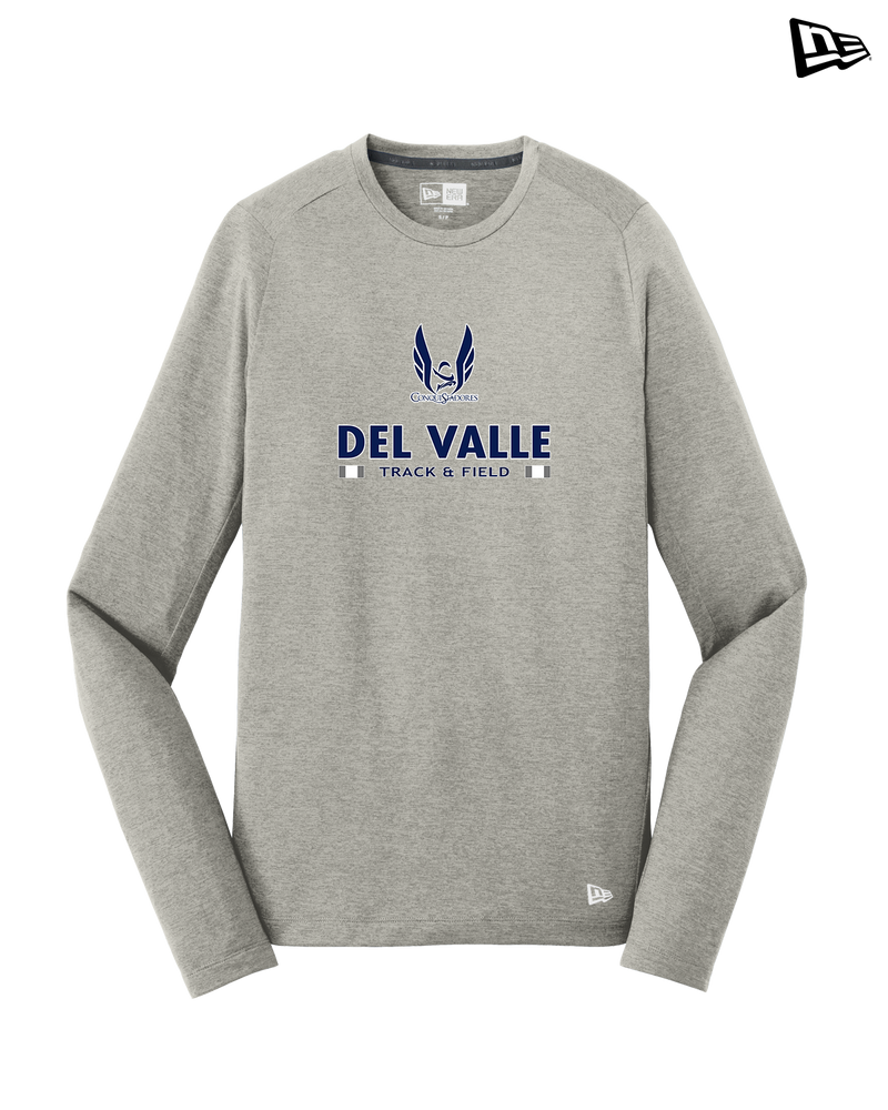 Del Valle HS Track and Field Stacked - New Era Long Sleeve Crew