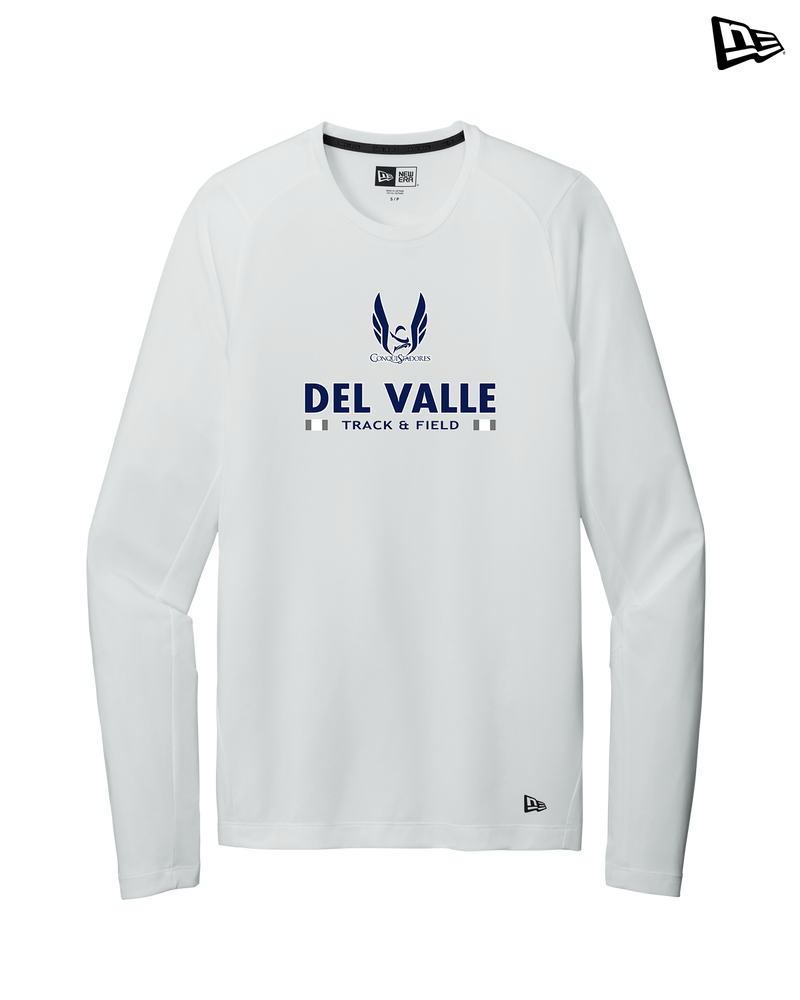 Del Valle HS Track and Field Stacked - New Era Long Sleeve Crew