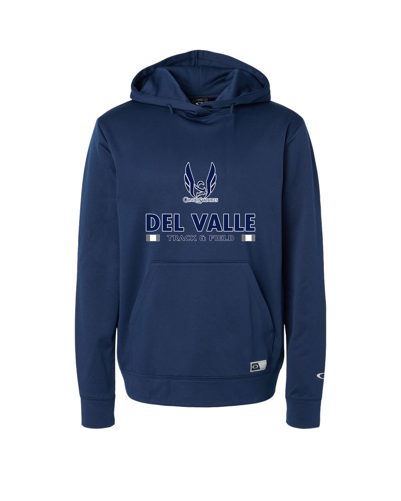 Del Valle HS Track and Field Stacked - Oakley Hydrolix Hooded Sweatshirt