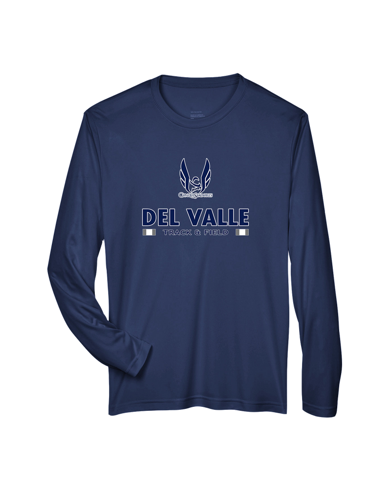 Del Valle HS Track and Field Stacked - Performance Long Sleeve