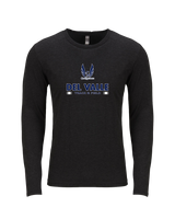 Del Valle HS Track and Field Stacked - Tri Blend Long Sleeve