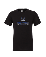 Del Valle HS Track and Field Stacked - Mens Tri Blend Shirt