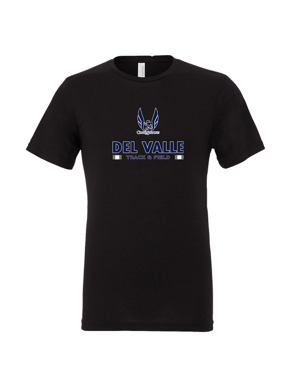Del Valle HS Track and Field Stacked - Mens Tri Blend Shirt