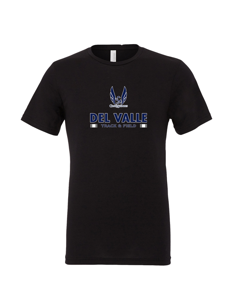 Del Valle HS Track and Field Stacked - Mens Tri Blend Shirt