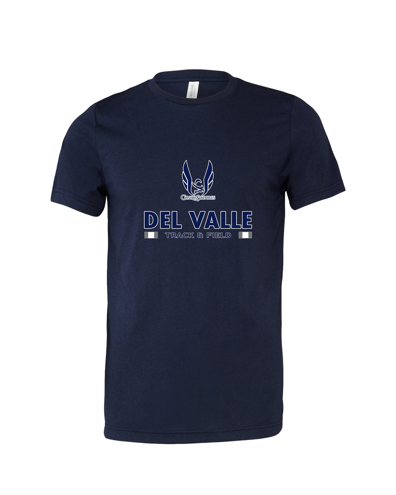 Del Valle HS Track and Field Stacked - Mens Tri Blend Shirt