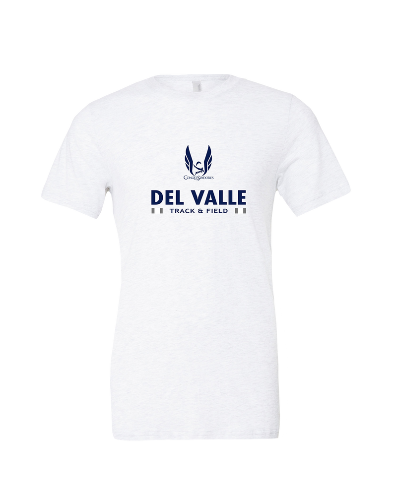 Del Valle HS Track and Field Stacked - Mens Tri Blend Shirt