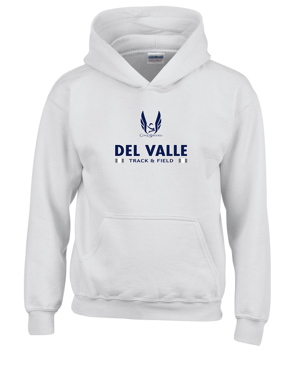 Del Valle HS Track and Field Stacked - Cotton Hoodie