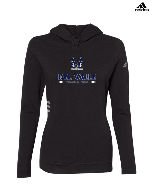 Del Valle HS Track and Field Stacked - Adidas Women's Lightweight Hooded Sweatshirt