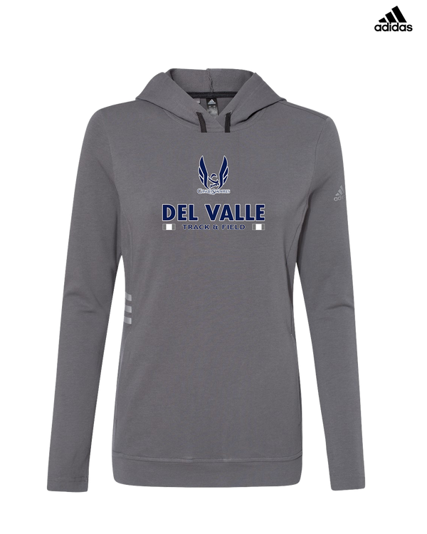 Del Valle HS Track and Field Stacked - Adidas Women's Lightweight Hooded Sweatshirt