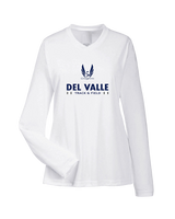 Del Valle HS Track and Field Stacked - Womens Performance Long Sleeve
