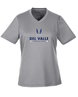 Del Valle HS Track and Field Stacked - Womens Performance Shirt