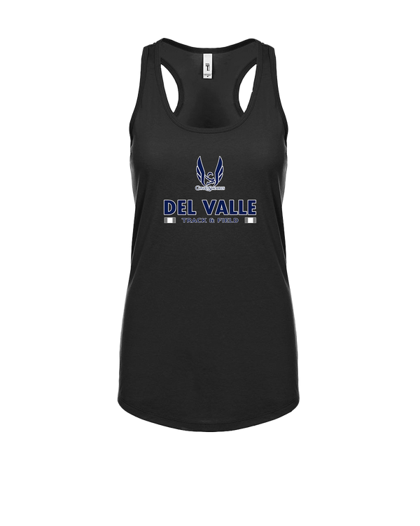 Del Valle HS Track and Field Stacked - Womens Tank Top