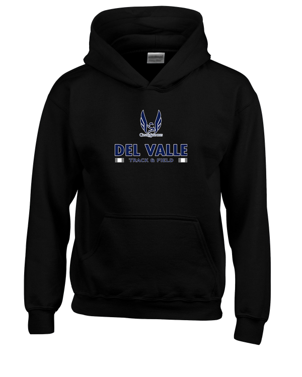 Del Valle HS Track and Field Stacked - Youth Hoodie