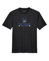 Del Valle HS Track and Field Stacked - Youth Performance T-Shirt