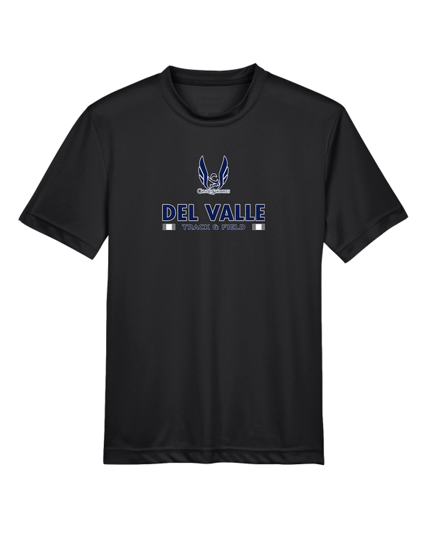 Del Valle HS Track and Field Stacked - Youth Performance T-Shirt