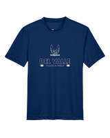 Del Valle HS Track and Field Stacked - Youth Performance T-Shirt