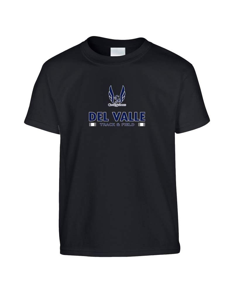 Del Valle HS Track and Field Stacked - Youth T-Shirt