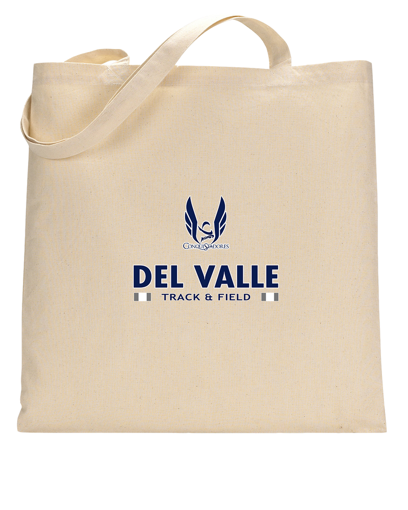 Del Valle HS Track and Field Stacked - Tote Bag