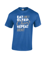 Dent Middle School Eat Sleep Cheer - Cotton T-Shirt