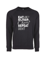Dent Middle School Eat Sleep Cheer - Crewneck Sweatshirt