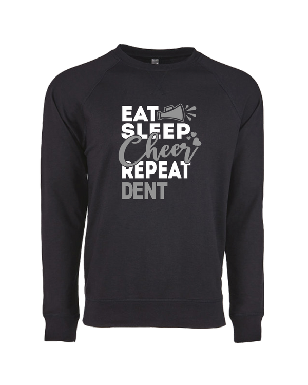 Dent Middle School Eat Sleep Cheer - Crewneck Sweatshirt