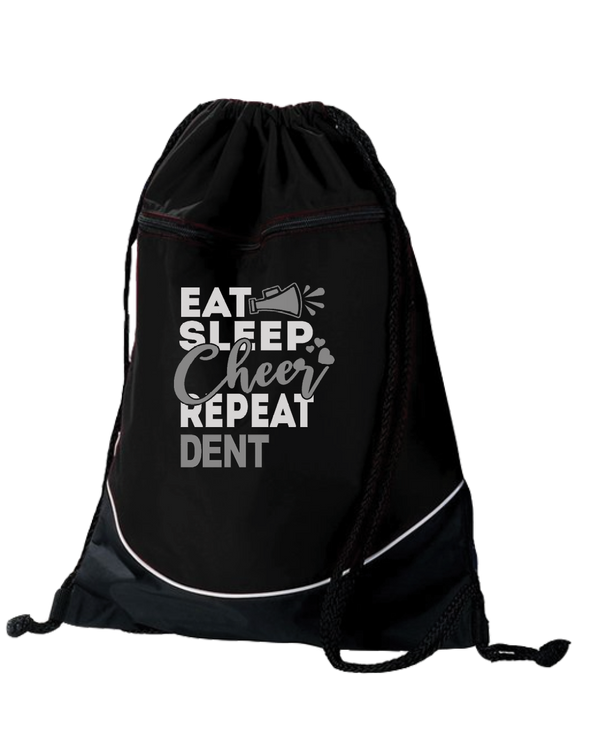 Dent Middle School Eat Sleep Cheer - Drawstring Bag