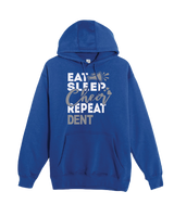 Dent Middle School Eat Sleep Cheer - Cotton Hoodie