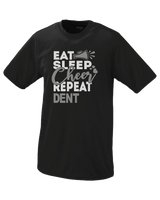 Dent Middle School Eat Sleep Cheer - Performance T-Shirt