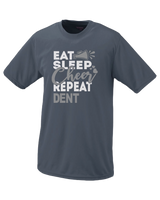 Dent Middle School Eat Sleep Cheer - Performance T-Shirt