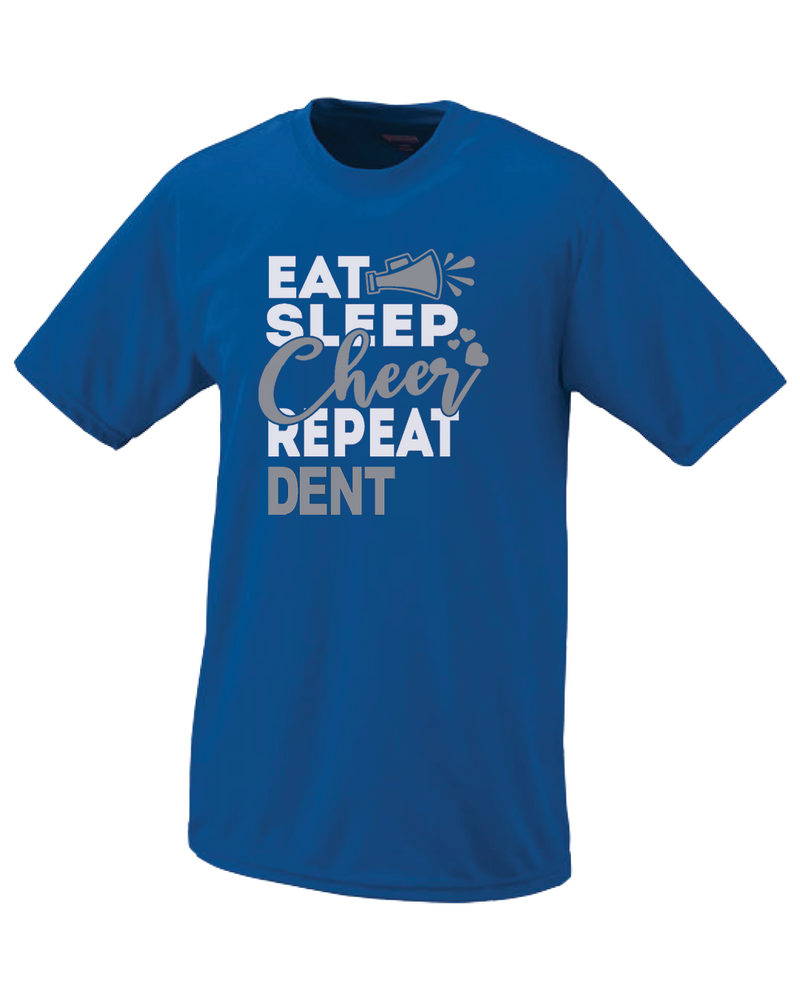 Dent Middle School Eat Sleep Cheer - Performance T-Shirt