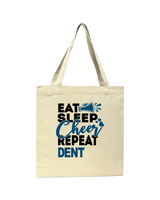 Dent Middle School Eat Sleep Cheer - Tote Bag