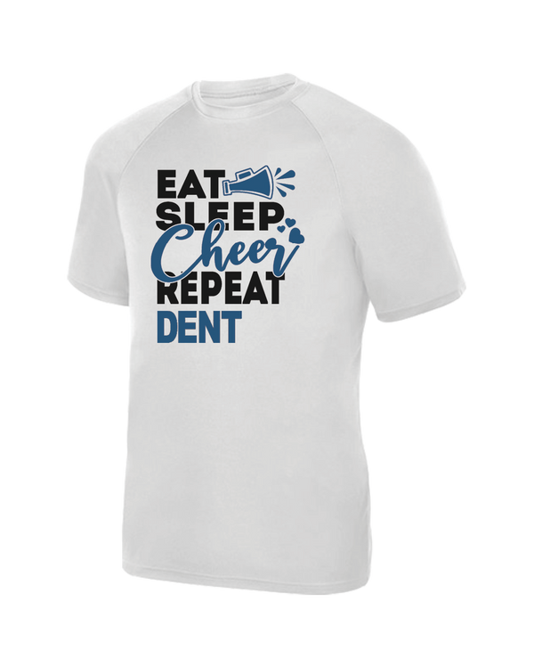 Dent Middle School Eat Sleep Cheer - Youth Performance T-Shirt