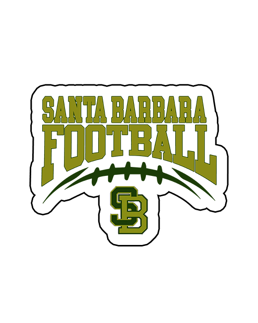 Santa Barbara Dons Football - 3M Gloss Die Cut Sticker