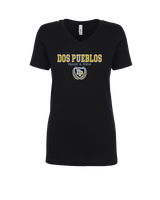 Dos Pueblos HS Track Block - Womens V-Neck