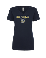 Dos Pueblos HS Track Block - Womens V-Neck