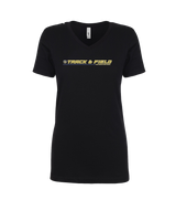 Dos Pueblos HS Track Lines - Womens V-Neck