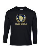 Dos Pueblos HS Track Logo - Mens Basic Cotton Long Sleeve