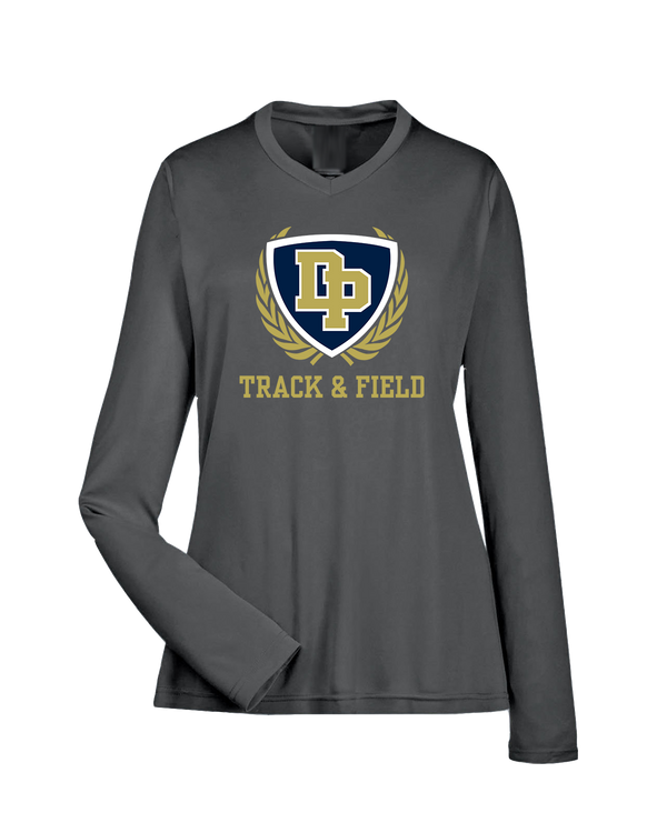 Dos Pueblos HS Track Logo - Womens Performance Long Sleeve